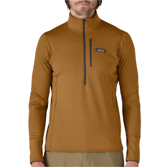 Patagonia Men's Burnt Yellow R1 Lightweight Pullover - Picture 1 of 10
